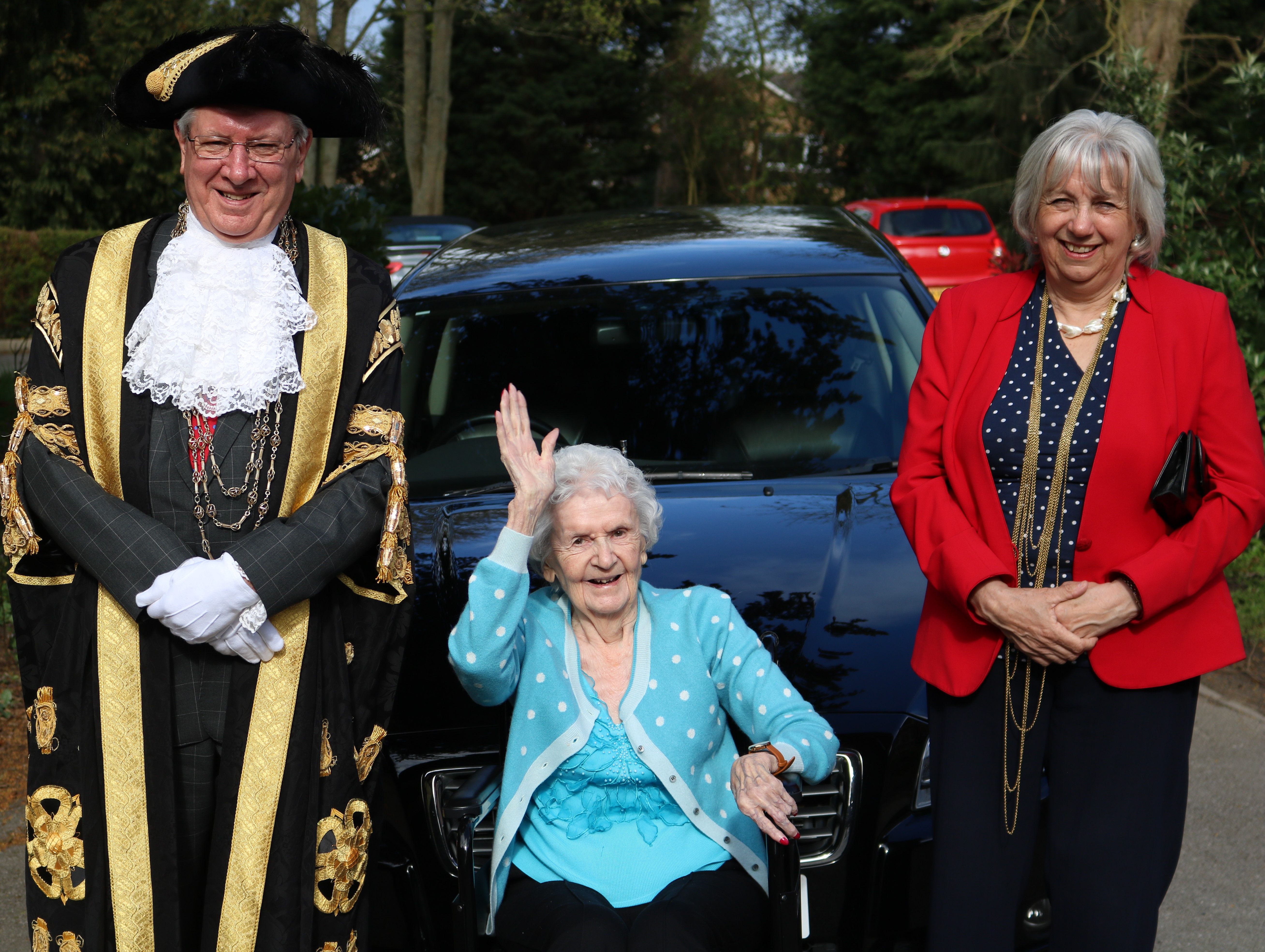 Lord Mayor of York, Councillor David Carr BSc FRICS and  Lady Mayoress, Mrs Lynda Carr