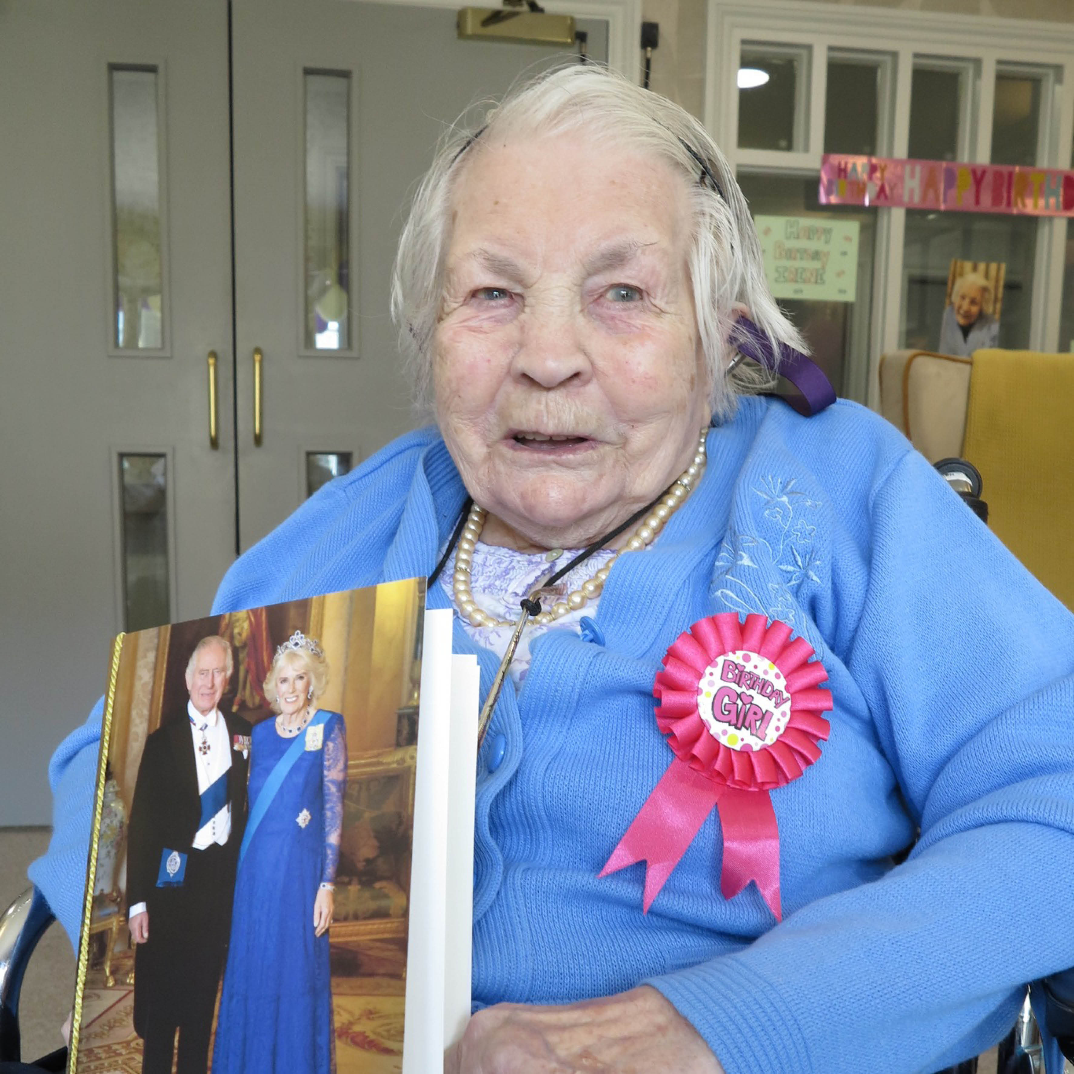 Resident Irene at Summer Lane Celebrates turning 107 years old