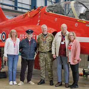 Red Arrows Make a Wish comes true at Neale Court