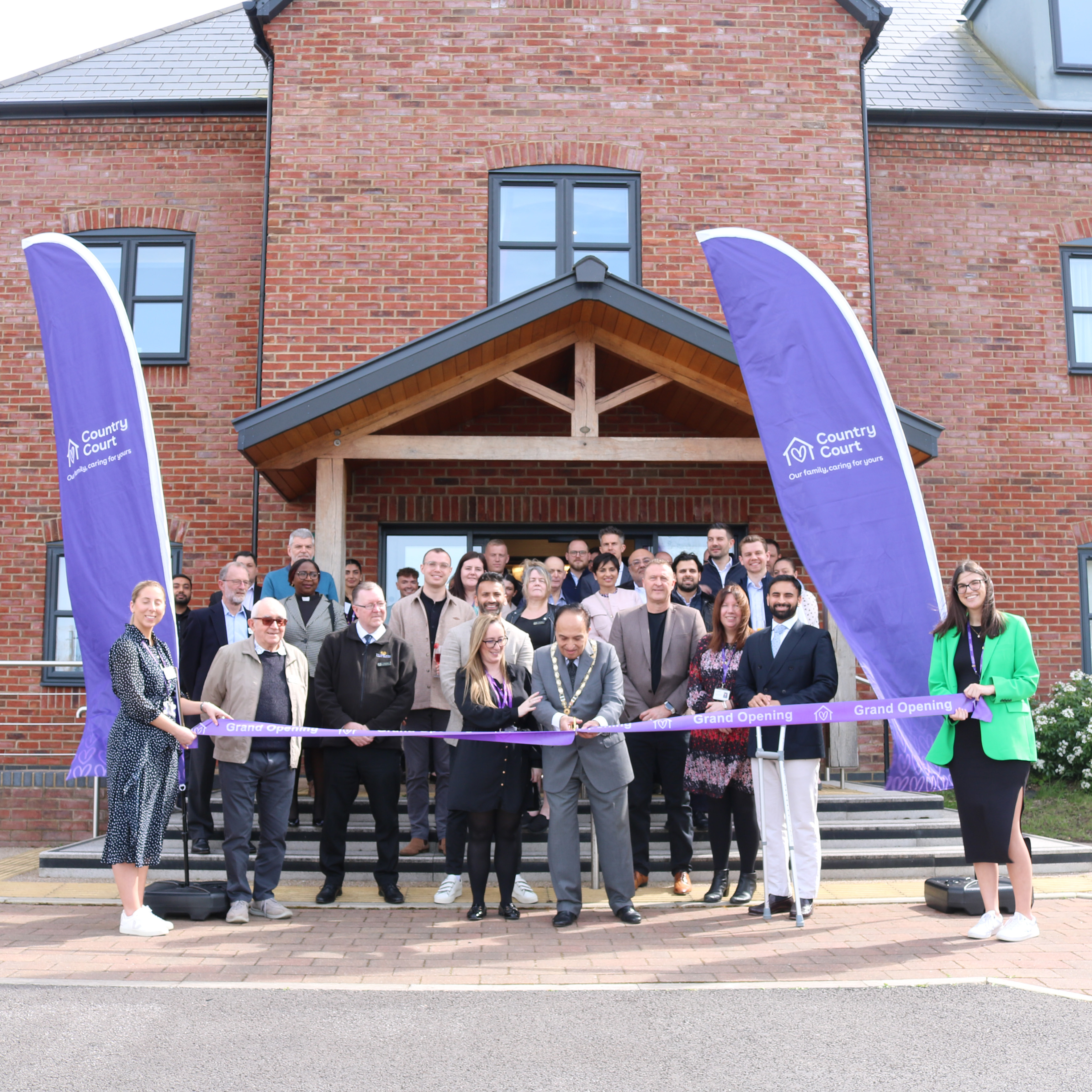 Carpenders Park Care Home is declared open by  Three Rivers Council Chairman, Raj Khiroya