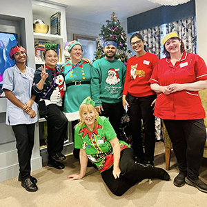Christmas staff group