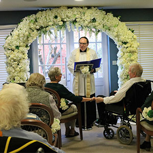 John and June renew wedding vows on 66th Anniversary at Tallington Lodge