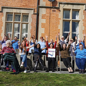 Priory Court Care Home celebrate Good CQC rating