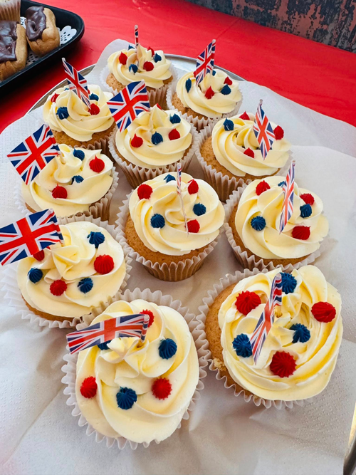 VE Day cup cakes