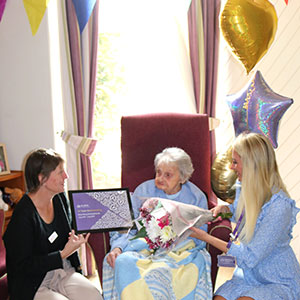 Resident celebrates 10 years of Care at St John’s Care Home