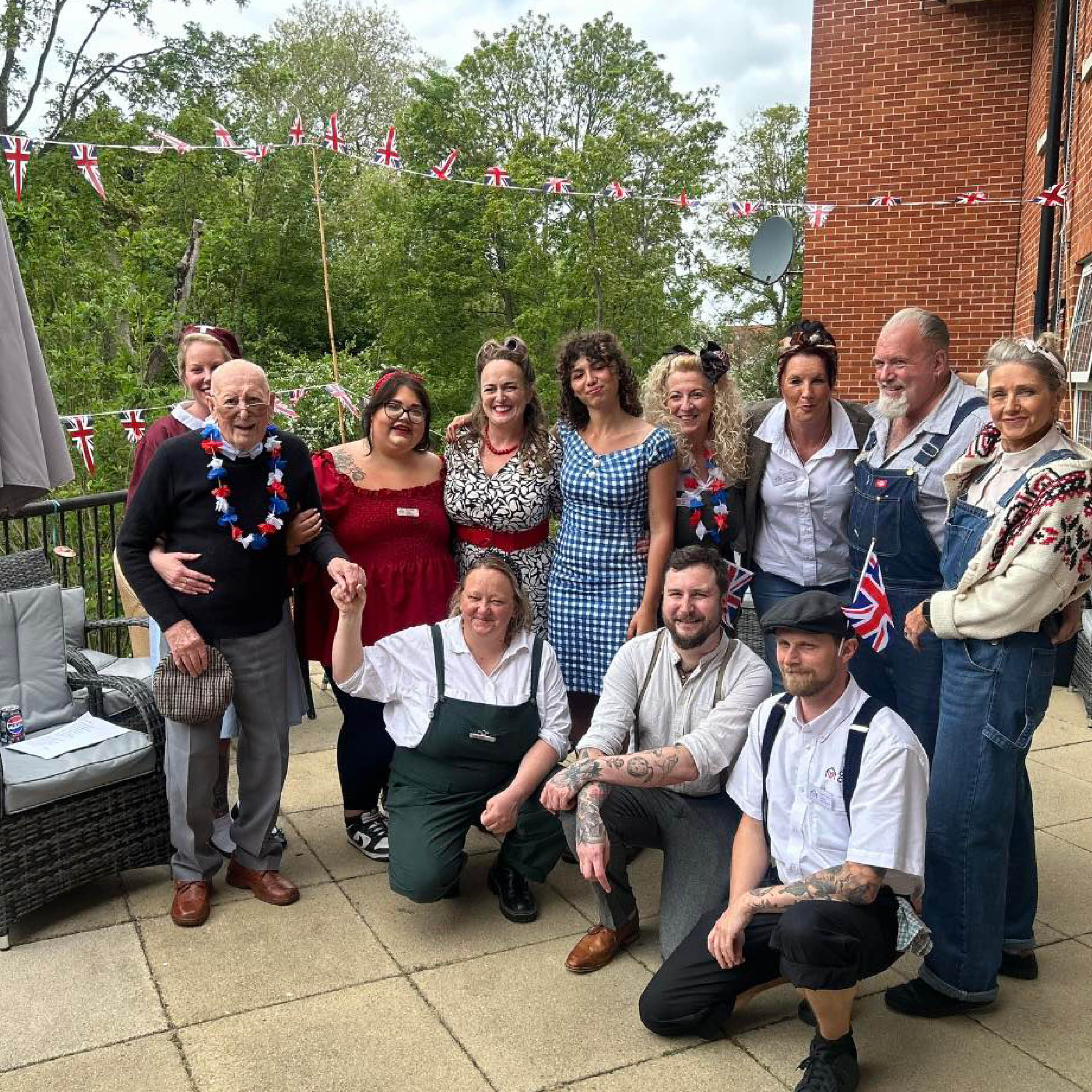 Moat House Care Home Residents Celebrate 80 Years of VE Day