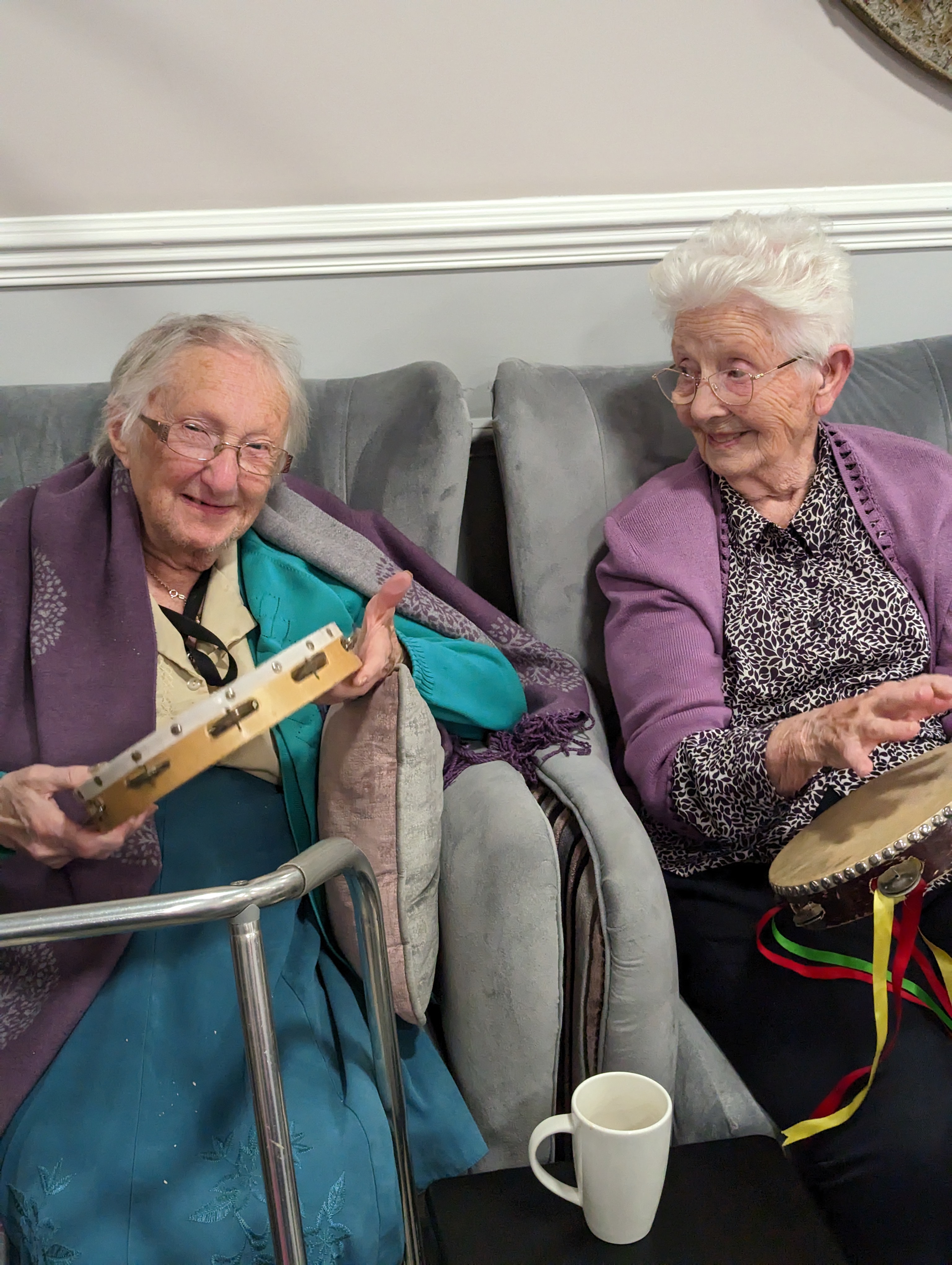 Residents enjoying joining in with The Woodwind of Stortford