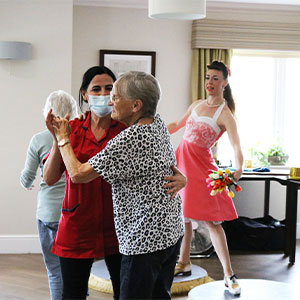 Ferrars Hall Care Home residents get their toes tapping for Strictly Country Court