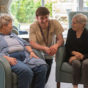 Students and care home residents in Huntingdon build friendships through YOPEY Dementia Befriender scheme