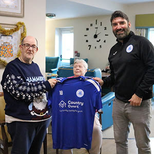 Westfield Care & Nursing Home present Fishtoft F.C with their new sponsored kit