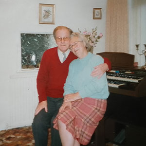 Barbara with late husband, Cyril