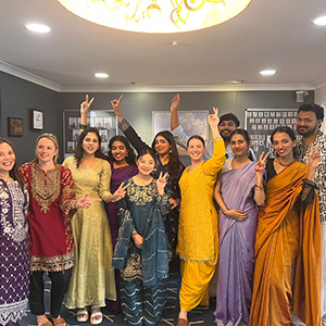 Staff celebrating Diwali